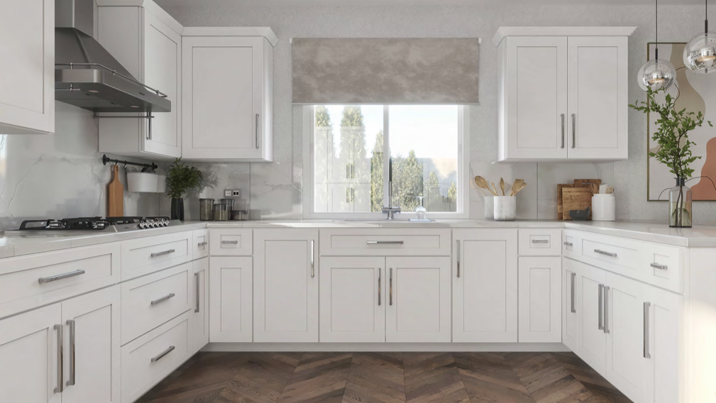Clearance White Shaker Base Cabinet 9"