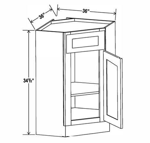 corner sink base