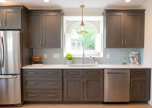 Best Countertops to Pair with Rustic Wood Shaker Cabinets