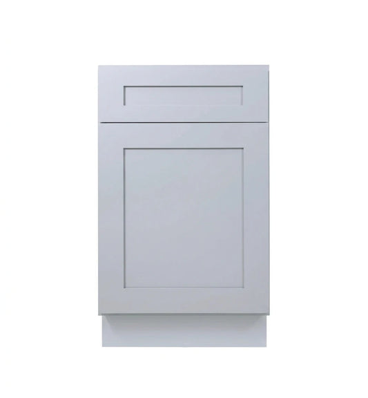 Gray Shaker Base Cabinets - One door / One drawer