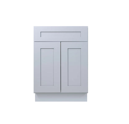 Gray Shaker Sink Base cabinets 27" - 42"