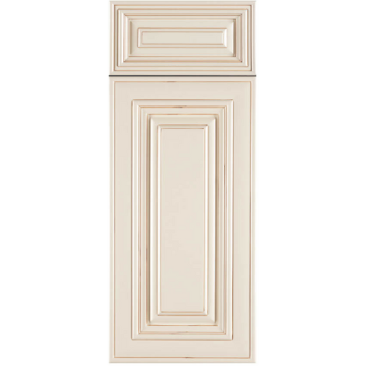 Charleston White Raised Panel Base Cabinets 12" - 21" - One door / One drawer