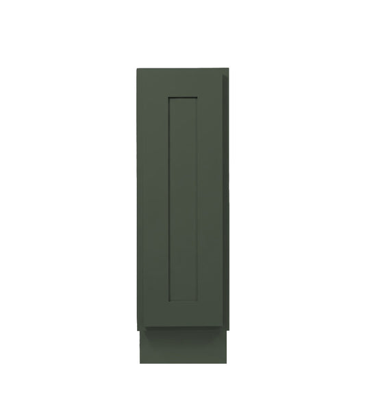Forest Green Shaker Base Cabinet 9"