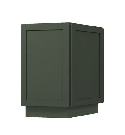 Forest Green Shaker Base End Cabinet 24"