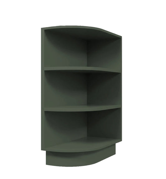 Forest Green Shaker Base End Shelf Cabinet 12"