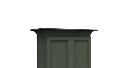Forest Green Shaker Cove Crown Molding