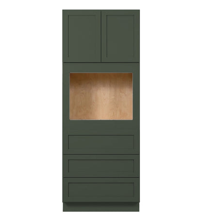 Forest Green Shaker Tall Oven Cabinet