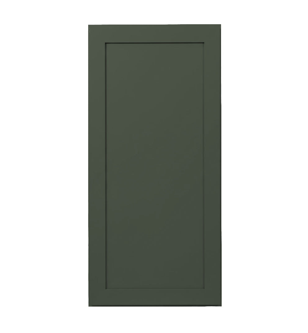 Forest Green Shaker Wall Cabinets 42" Tall - Single Door