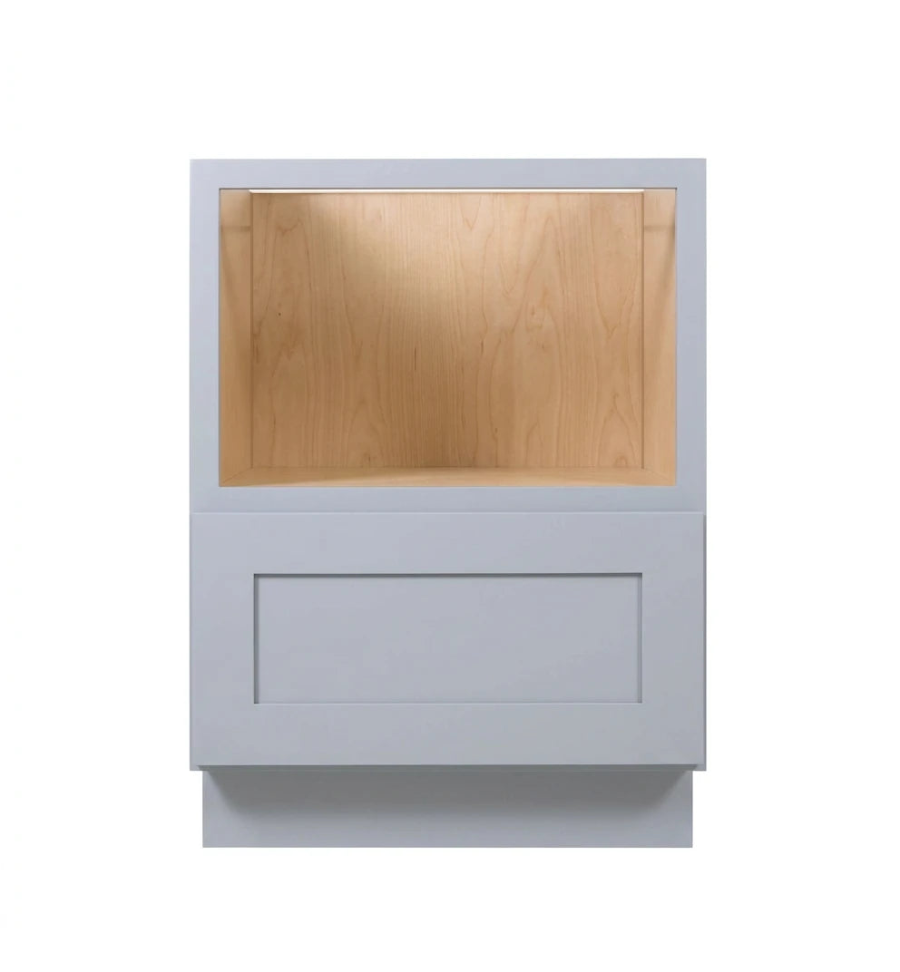 Gray Shaker Base Microwave Cabinet 30"-33"