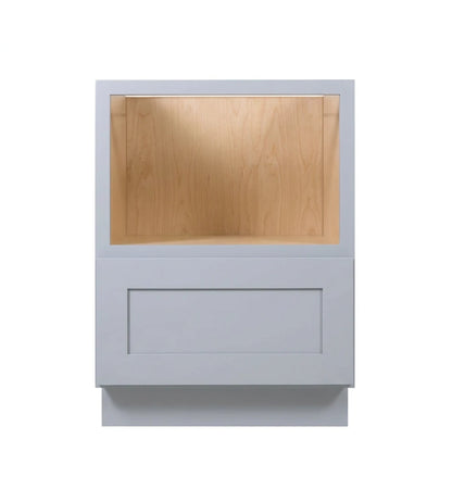 Gray Shaker Base Microwave Cabinet 30"-33"