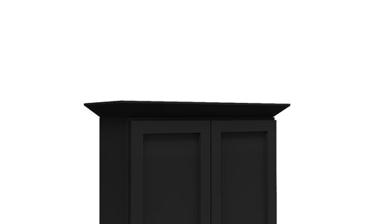 Iron Black Shaker Angle Crown Molding