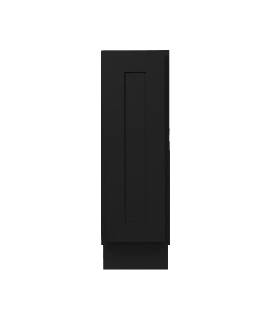 Iron Black Shaker Base Cabinet 9"