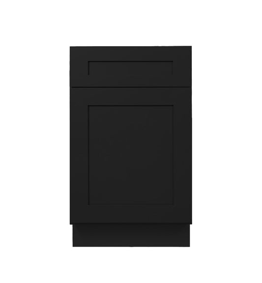Iron Black Shaker Base Cabinets - One door / One drawer