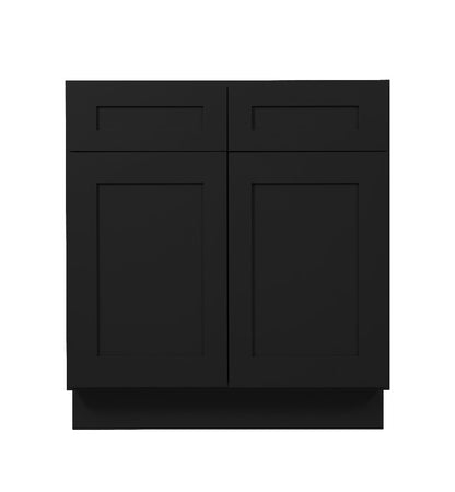 Iron Black Shaker Sink Base cabinets 27" - 42"