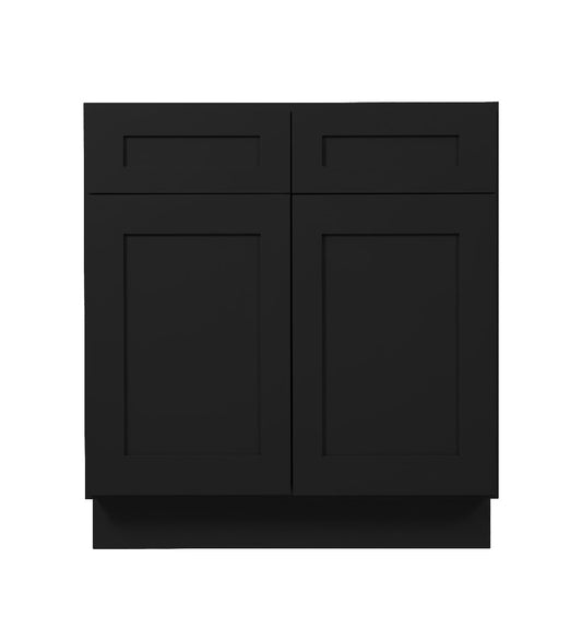 Iron Black Shaker Base cabinet - Two doors / Two drawers