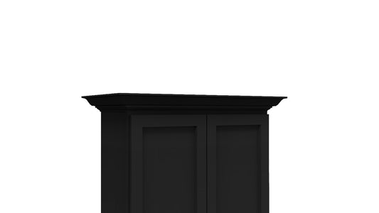 Iron Black Shaker Crown Molding