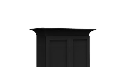Iron Black Shaker Cove Crown Molding