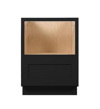 Iron Black Shaker Base Microwave Cabinet 30"-33"