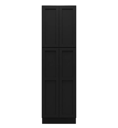 Iron Black Shaker Tall Pantry Cabinets