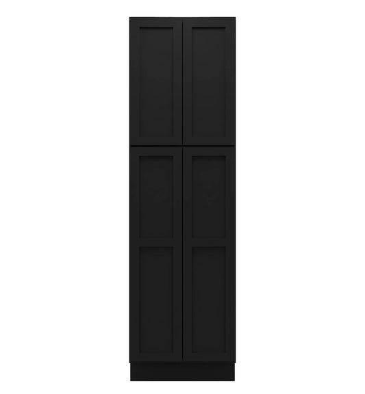 Iron Black Shaker Tall Pantry Cabinets