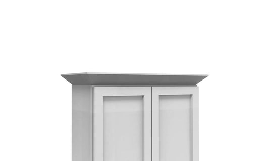 Luna (Light) Gray Shaker Angle Crown Molding