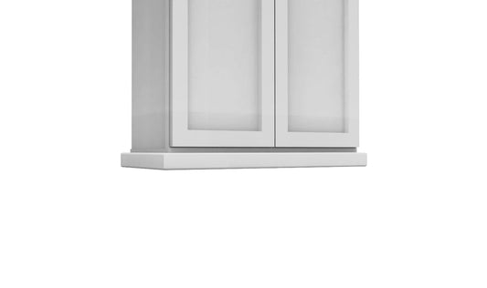 Luna (Light) Gray Shaker Angle Light Rail Molding