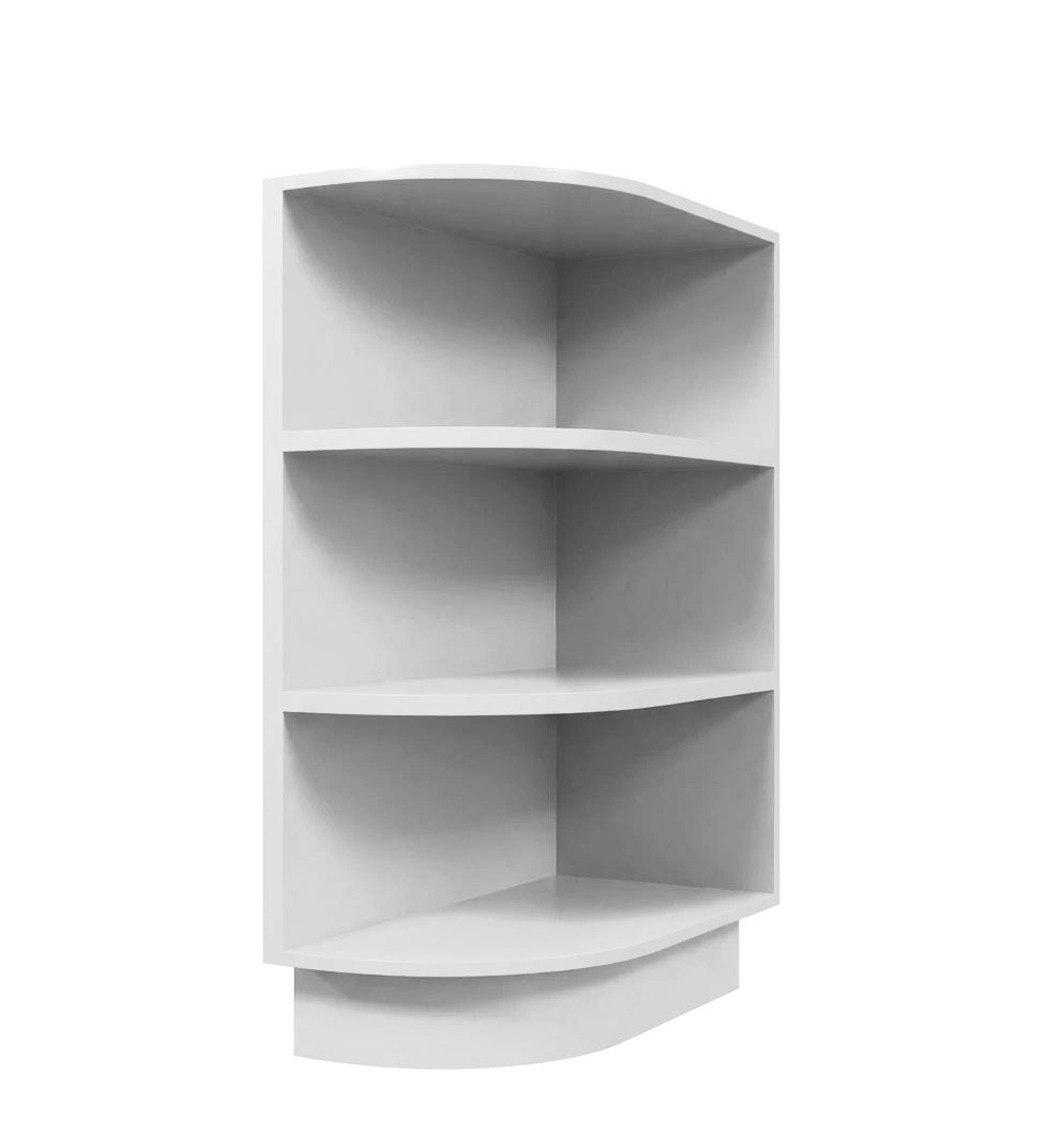 Luna (Light) Gray Shaker Base End Shelf Cabinet 12"