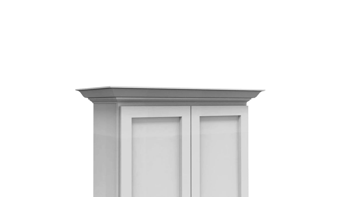 Luna (Light) Gray Shaker Crown Molding