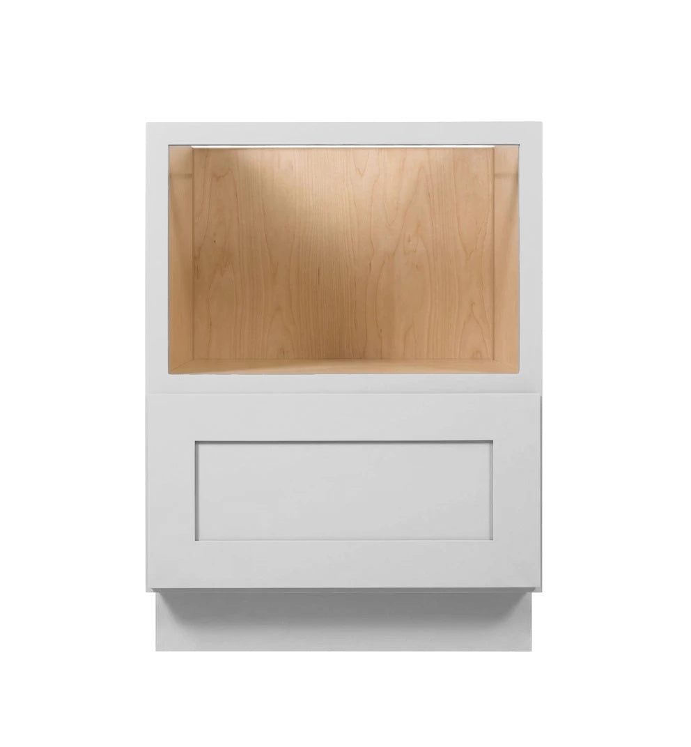 Luna (Light) Gray Shaker Base Microwave Cabinet 30"-33"