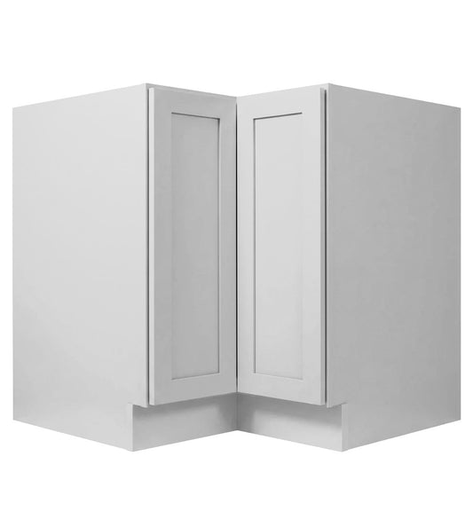 Luna (Light) Gray Shaker Base Corner Easy Reach Cabinet