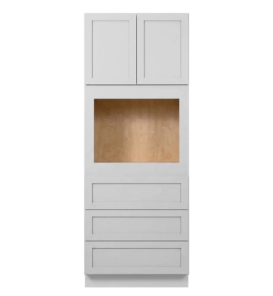 Luna (Light) Gray Shaker Tall Oven Cabinet