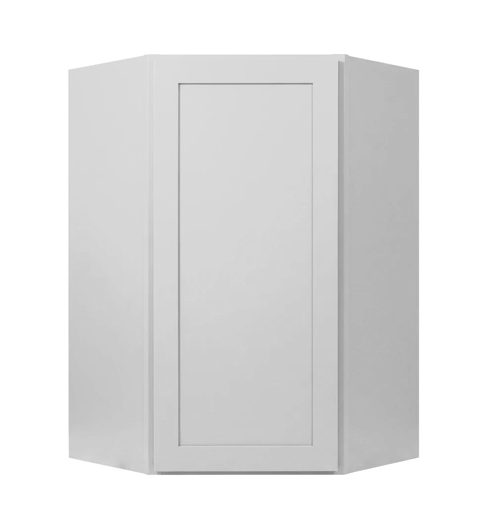 Luna (Light) Gray Shaker Wall Diagonal Corner Cabinet