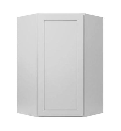Luna (Light) Gray Shaker Wall Diagonal Corner Cabinet