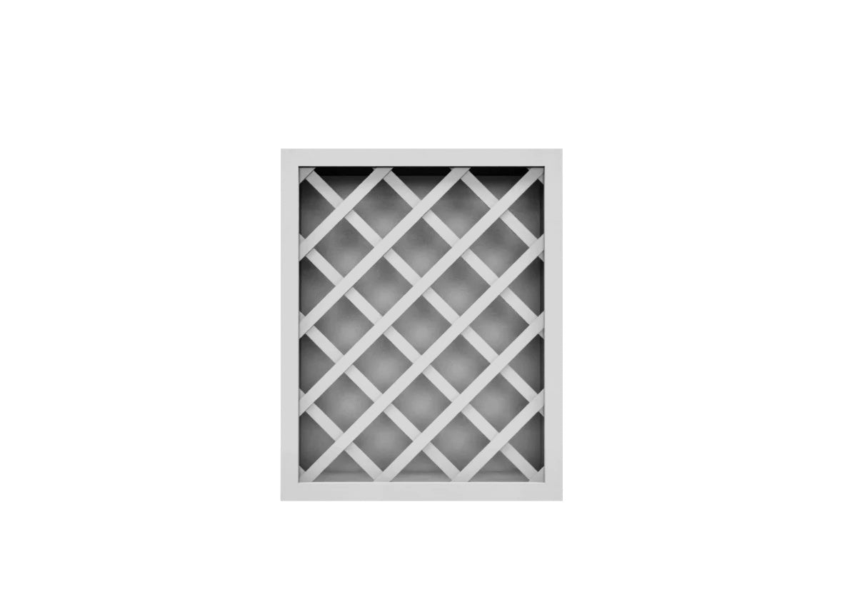 Luna (Light) Gray Shaker Wine Rack