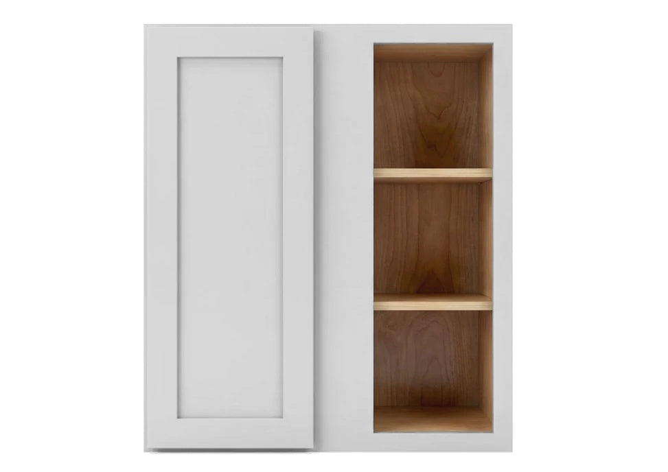 Luna (Light) Gray Shaker Wall Blind Corner Cabinet 42" Tall