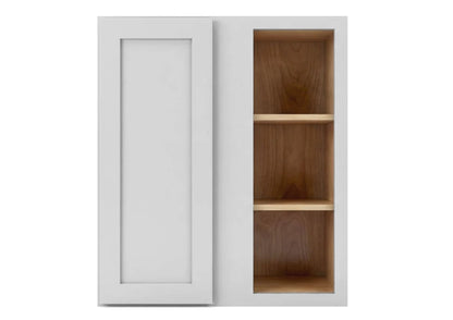 Luna (Light) Gray Shaker Wall Blind Corner Cabinet 42" Tall