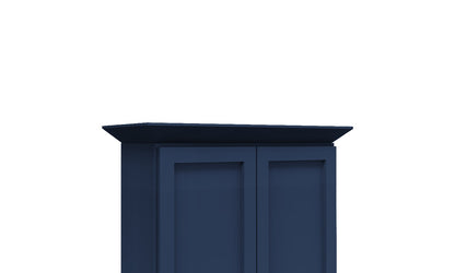 Navy Blue Angle Crown Molding