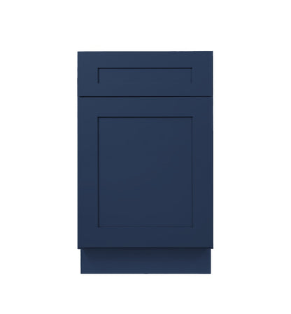 Navy Blue Shaker Base Cabinets - One door / One drawer