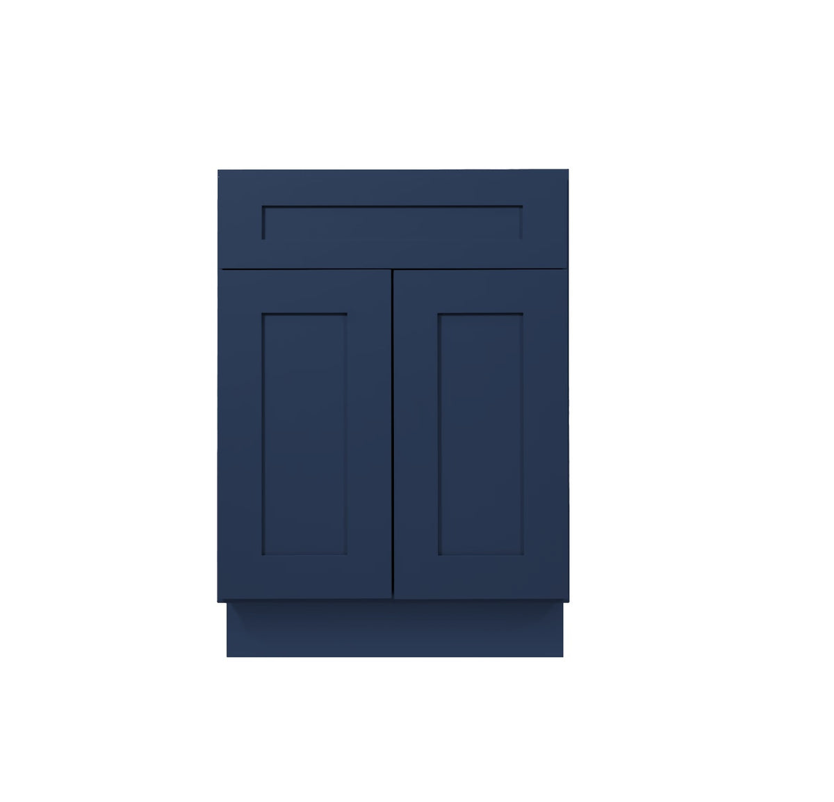 Navy Blue Shaker Sink Base cabinets 27" - 42"