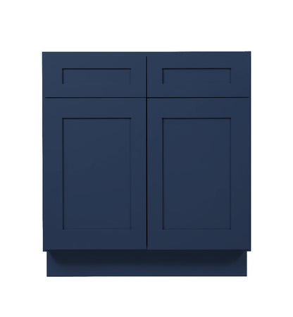 Navy Blue Shaker Sink Base cabinets 27" - 42"