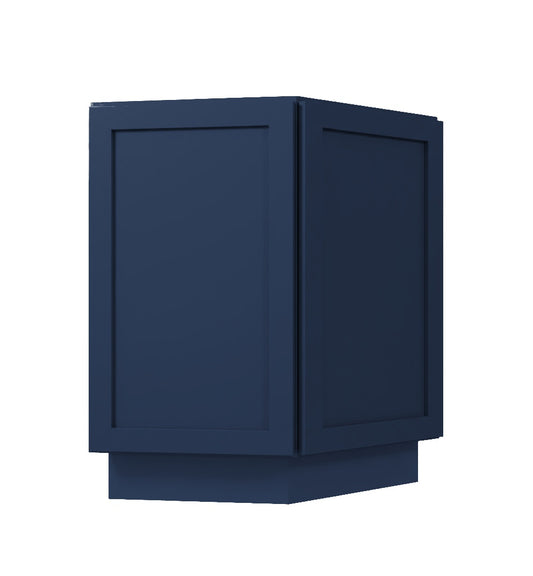 Navy Blue Shaker Base End Cabinet 24"