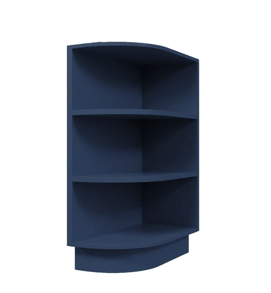 Navy Blue Shaker Base End Shelf Cabinet 12"