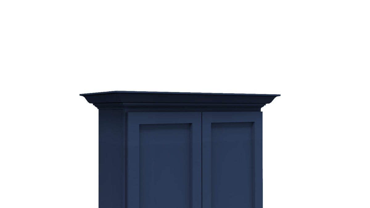 Navy Blue Crown Molding