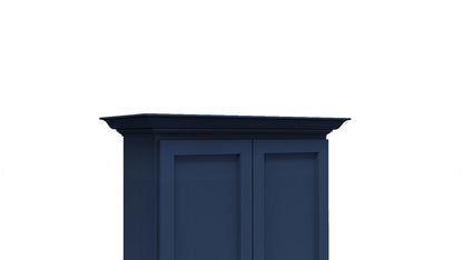 Navy Blue Crown Molding