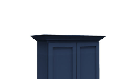 Navy Blue Crown Molding