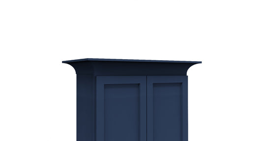 Navy Blue Cove Crown Molding