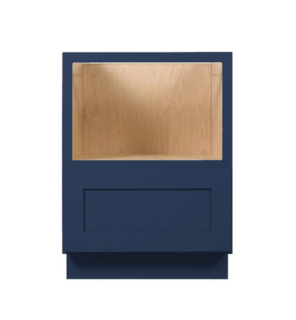 Navy Blue Shaker Base Microwave Cabinet 30"-33"