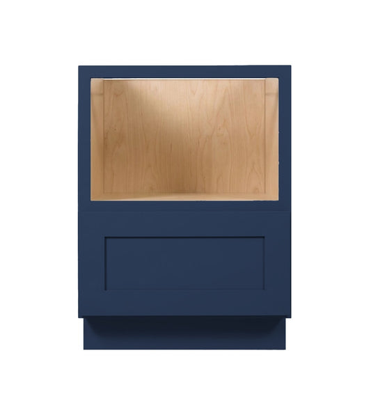 Navy Blue Shaker Base Microwave Cabinet 30"-33"