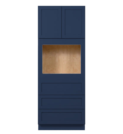 Navy Blue Shaker Tall Oven Cabinet