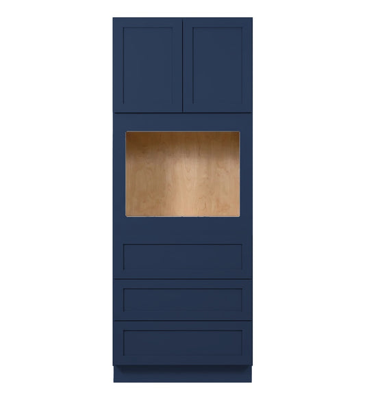 Navy Blue Shaker Tall Oven Cabinet